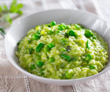Risotto mit Erbsen und Pecorino