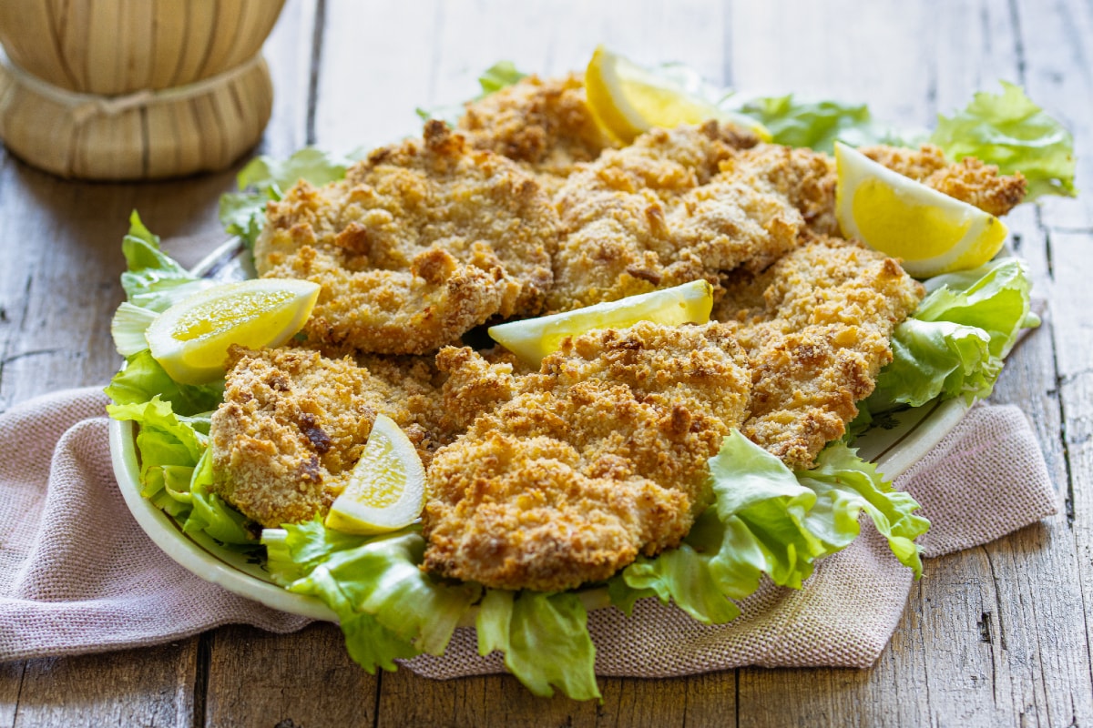 Gebackene Hähnchenschnitzel