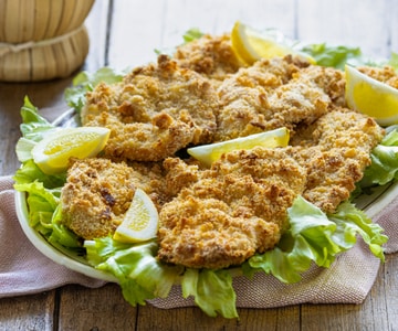 Gebackene Hähnchenschnitzel