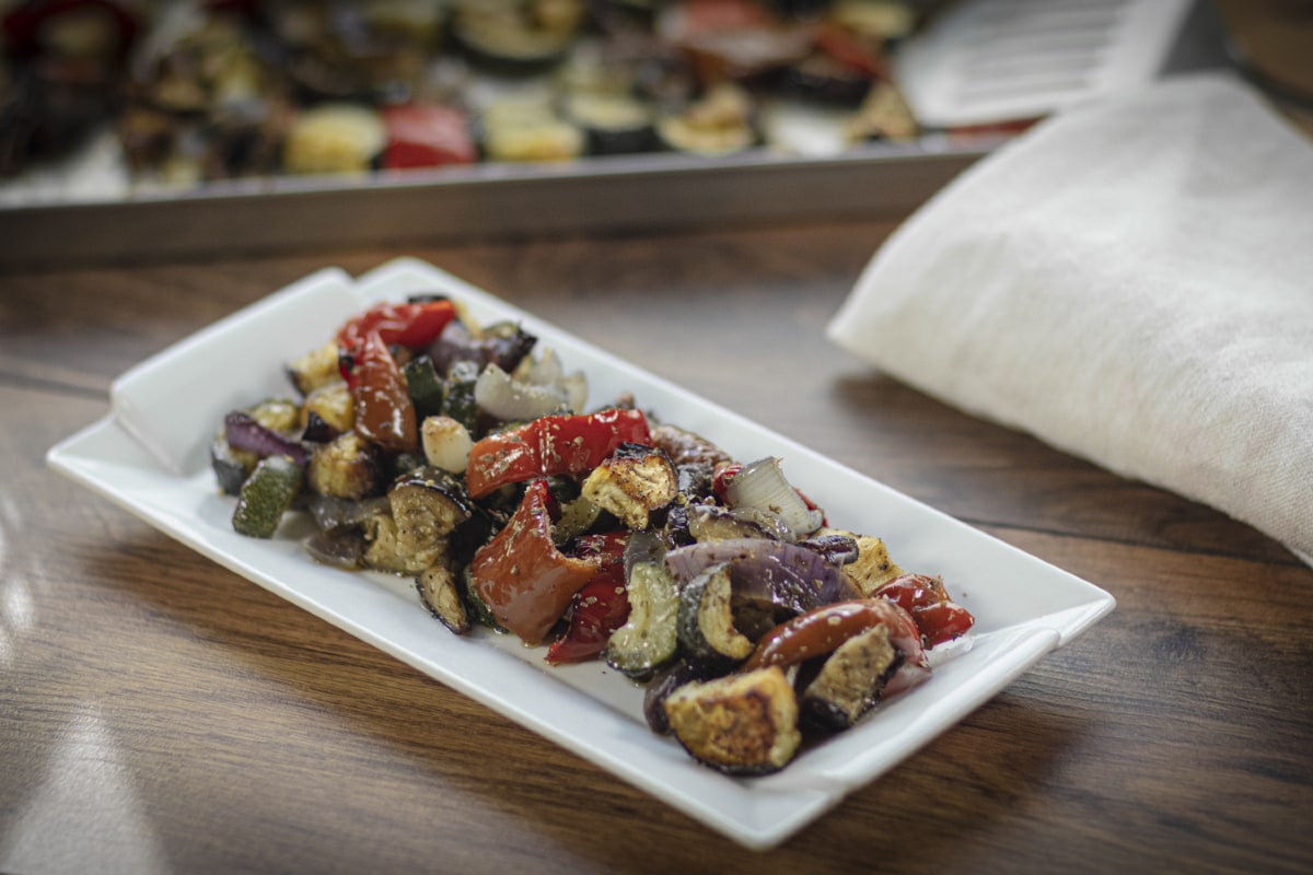 Einfache gebackene Gemüse