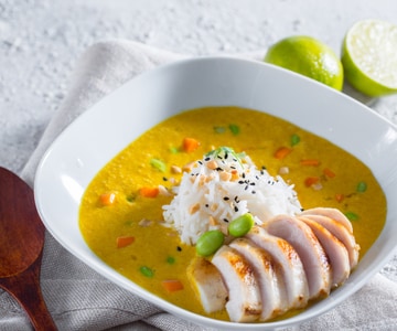 Hühnersuppe mit Basmati-Reis