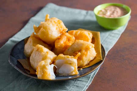 Kabeljau im Teigmantel