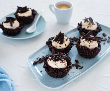 Körbchen mit Kaffeecreme