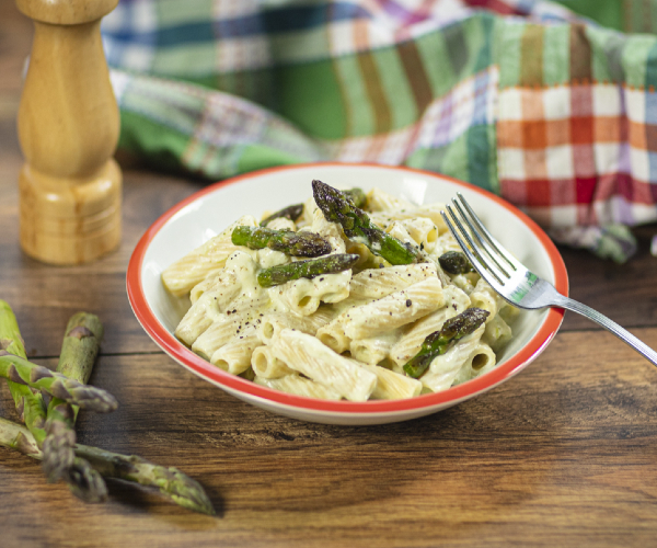 Pasta mit Ricotta und Spargel