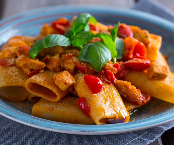 Pasta Schwertfisch und Minze