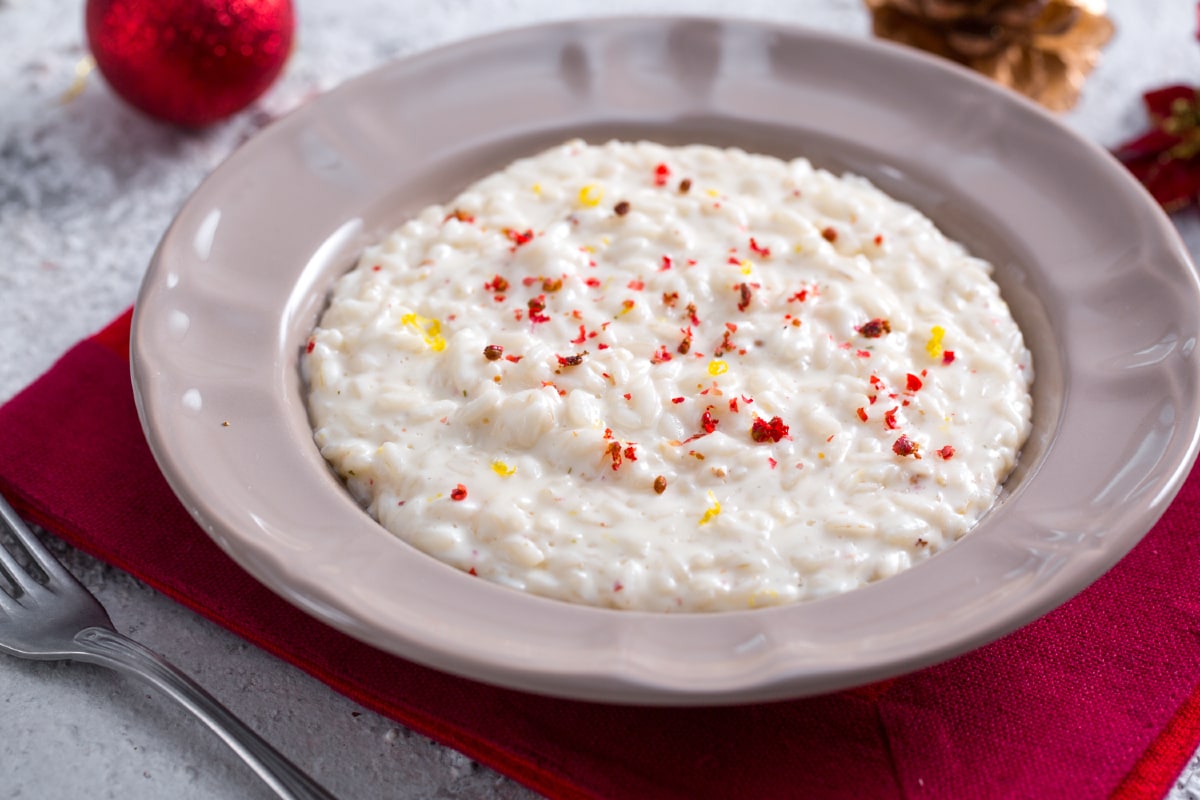 Risotto mit Mascarpone und rosa Pfeffer