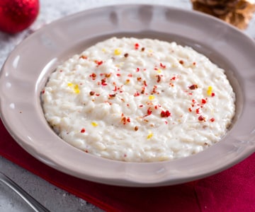 Risotto mit Mascarpone und rosa Pfeffer