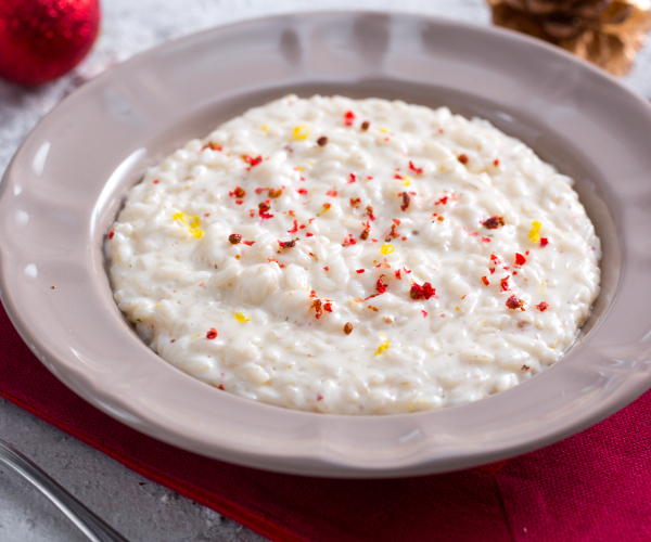 Risotto mit Mascarpone und rosa Pfeffer
