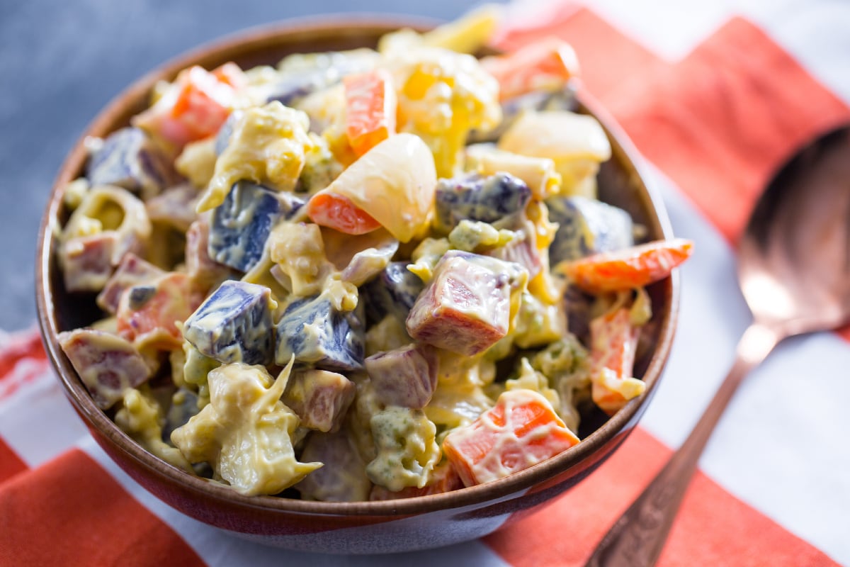 Russischer Salat aus dem Garten