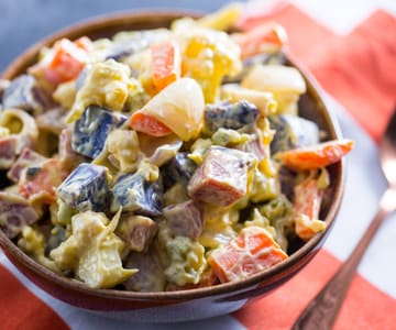 Russischer Salat aus dem Garten