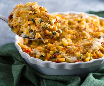 Ofenpasta mit Sojabéchamel