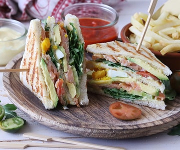 Lachs-Club-Sandwich