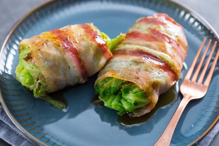 Gefüllte Wirsingrouladen