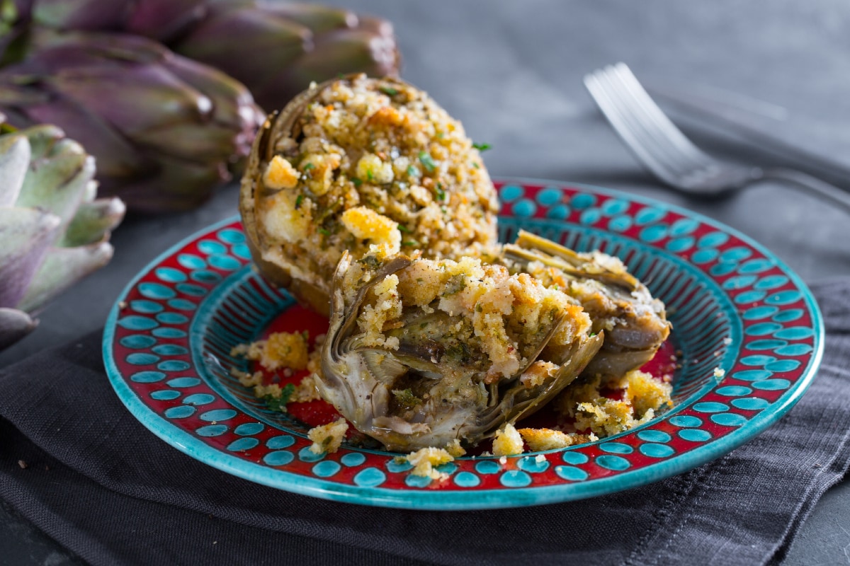 Artischocken mit Semmelbröseln