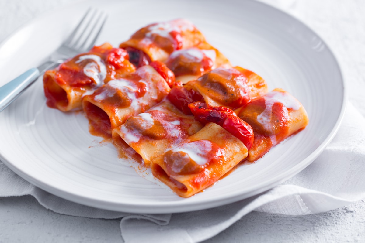 Paccheri mit 3 Tomaten