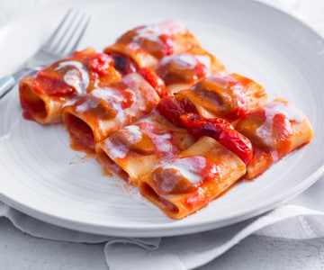 Paccheri mit 3 Tomaten