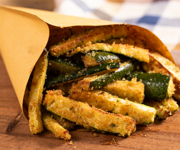 Zucchini mit der Heißluftfritteuse