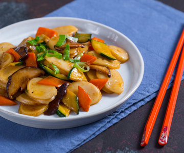 Reisgnocchi mit Gemüse
