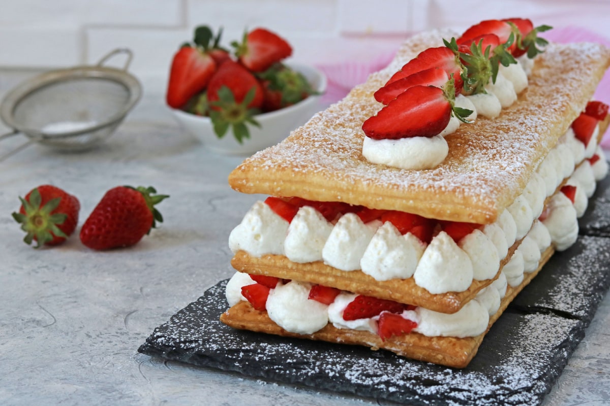 Erdbeermillefeuille