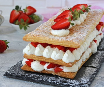 Erdbeermillefeuille