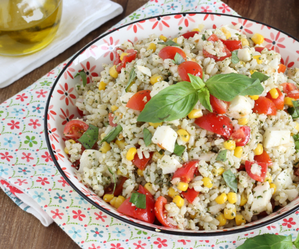 Vegetarischer Reissalat