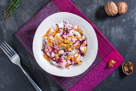 Winterlicher Reissalat