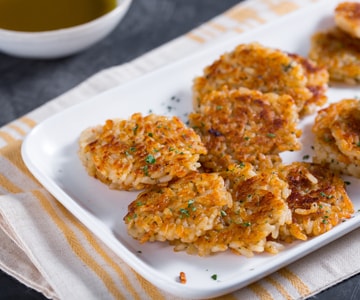 Reisscheiben mit Bagna Cauda