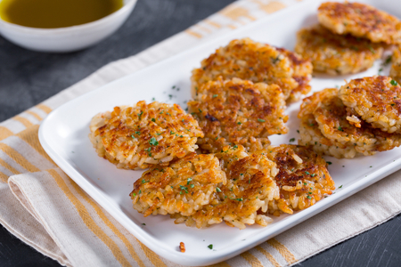 Reisscheiben mit Bagna Cauda