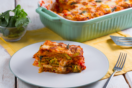 Parmigiana aus Zucchiniblüten