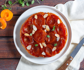 Schnelle Aprikosen-Tarte Tatin