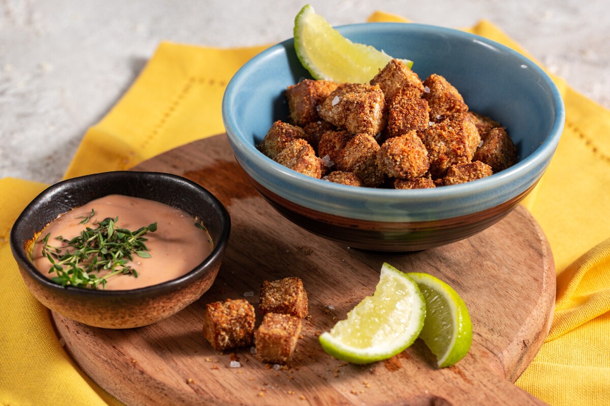 Tofu in der Heißluftfritteuse