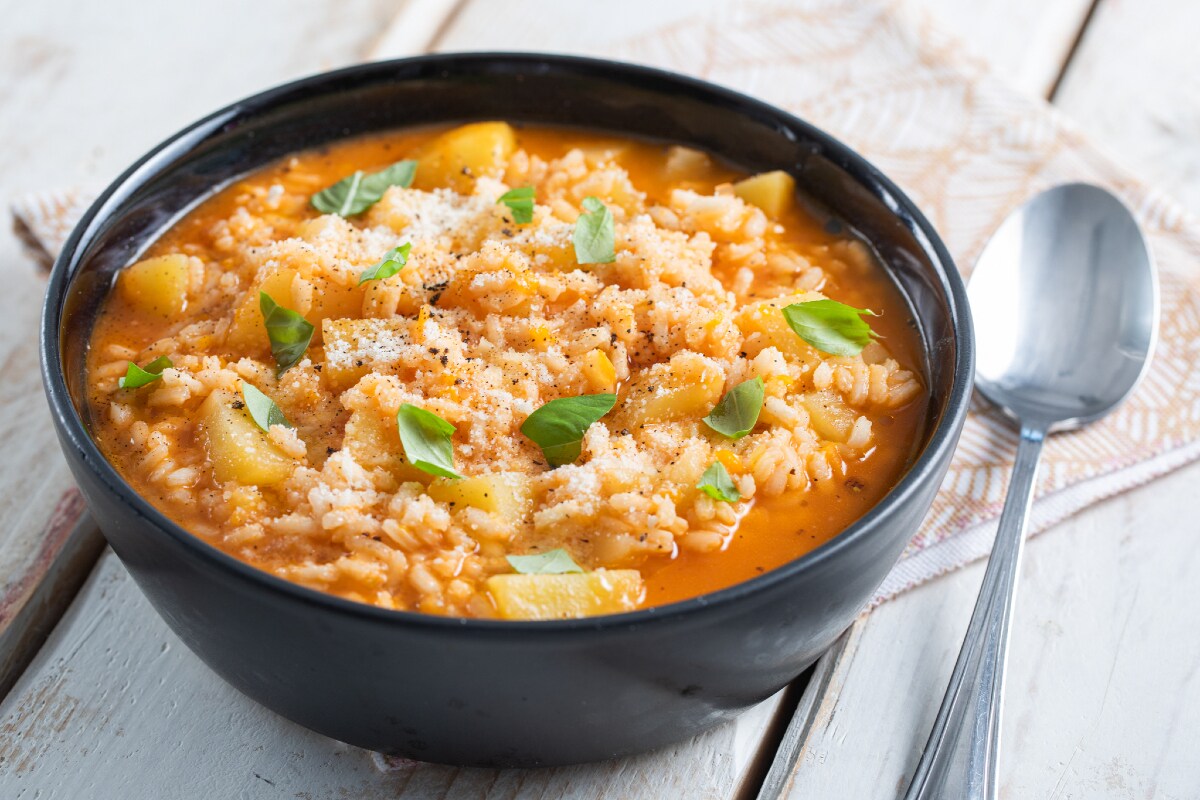 Reis-Kartoffel-Suppe