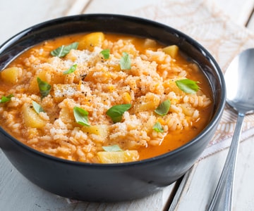 Reis-Kartoffel-Suppe