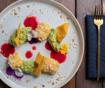 Gebratener Kabeljau mit Avocadocreme