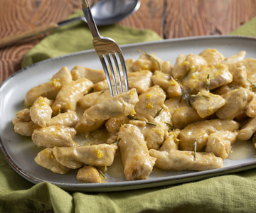 Hähnchenstreifen mit Zitrone