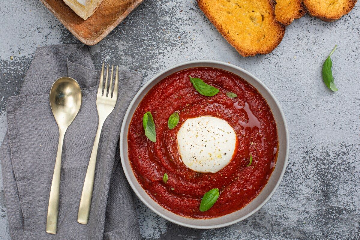 Ertrunkene Mozzarella