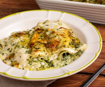 Lasagne mit Pesto aus der Mikrowelle