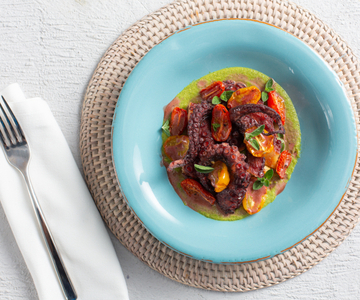 Gourmet-gebratener Oktopus