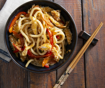 Würzige Hühnernudeln