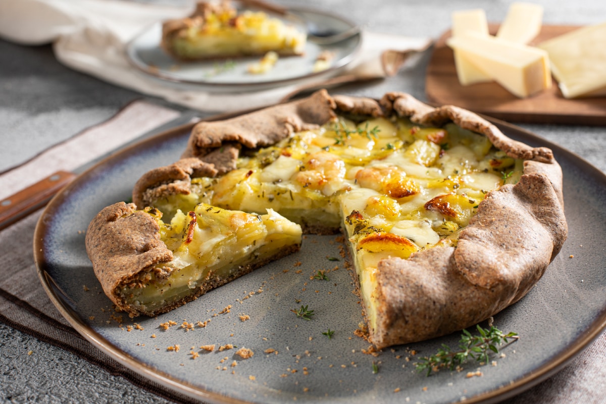 Galette mit Kartoffeln und Käse