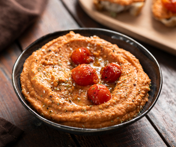 Hummus aus Kirschtomaten