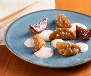 Garnelen- und Gemüse-Dumplings