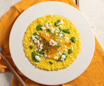 Risotto mit Paprika und Rucola