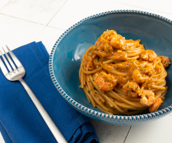 Pasta mit Garnelen