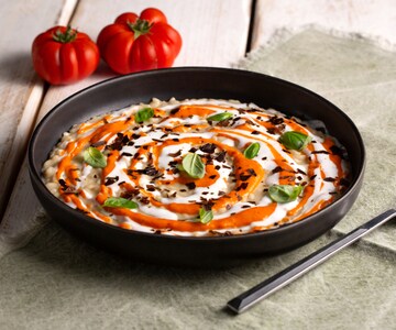 Risotto mit Auberginen und Cherrytomaten