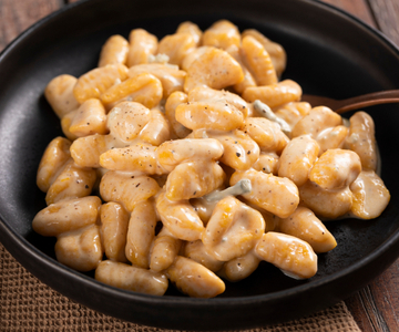 Kürbisgnocchi mit Gorgonzolasauce