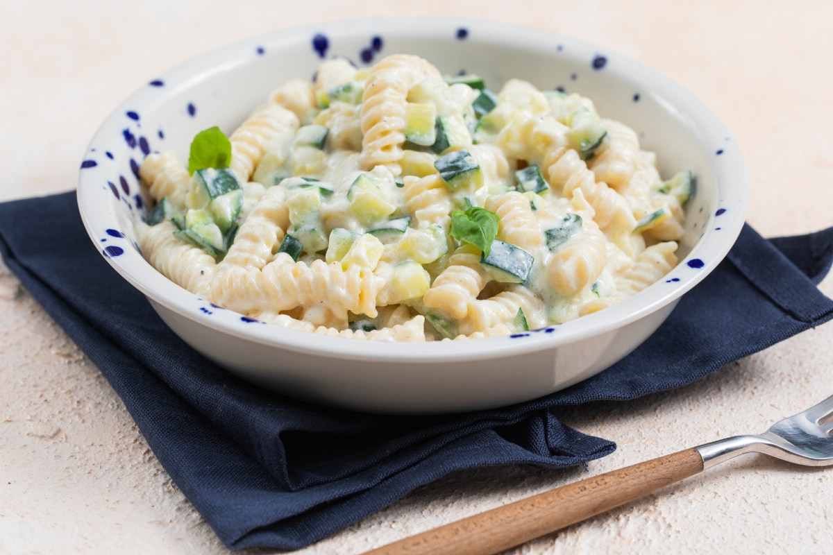 Pasta mit Zucchini und Ricotta