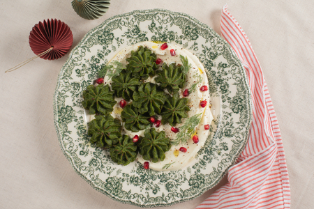 Herzoginkartoffeln mit Spinat