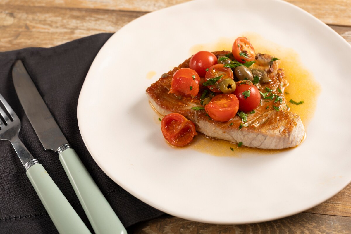 Thunfisch in der Pfanne