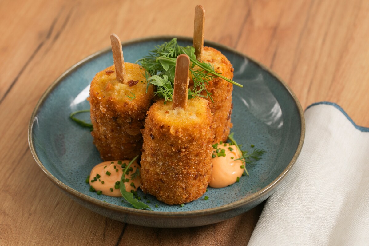 Frittierte Maiskolben